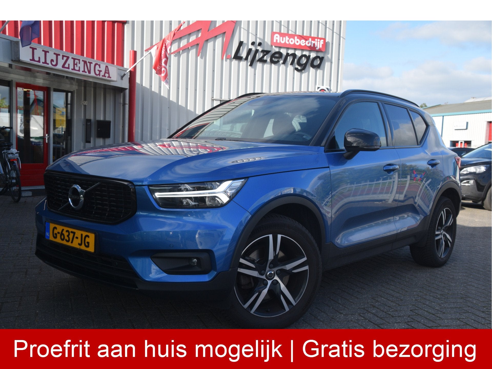 Volvo XC40 2.0 T4 R-Design LED | Carplay | Trekhaak | Sporto, Auto's, 15 km/l, Blauw, Origineel Nederlands, Bedrijf