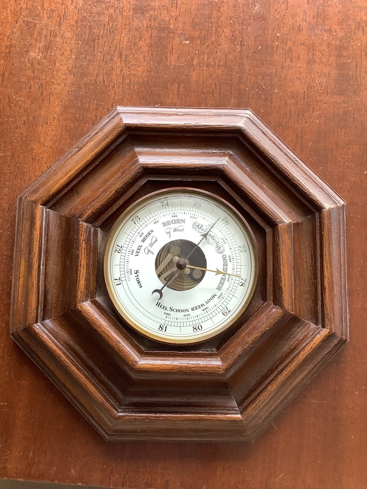 Barometer 30 cm doorsnee, Ophalen of Verzenden, Zo goed als nieuw