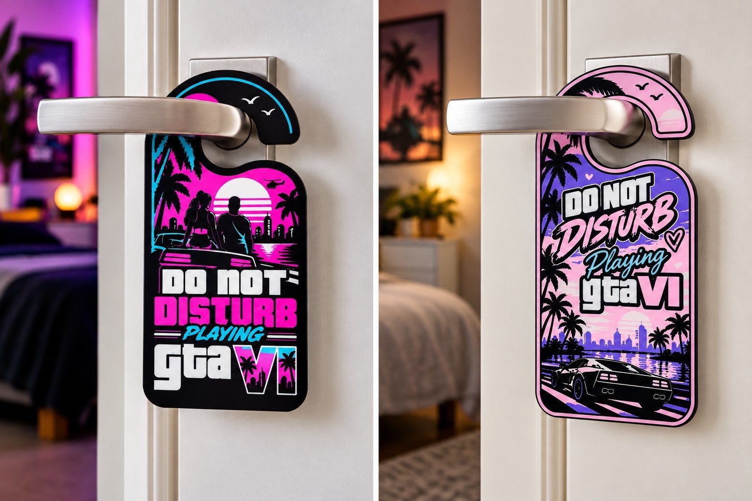 GTA VI 6 Decoratie | Lightbox, Deurhanger & Gaming Accessoir, Spelcomputers en Games, Ophalen of Verzenden, Nieuw