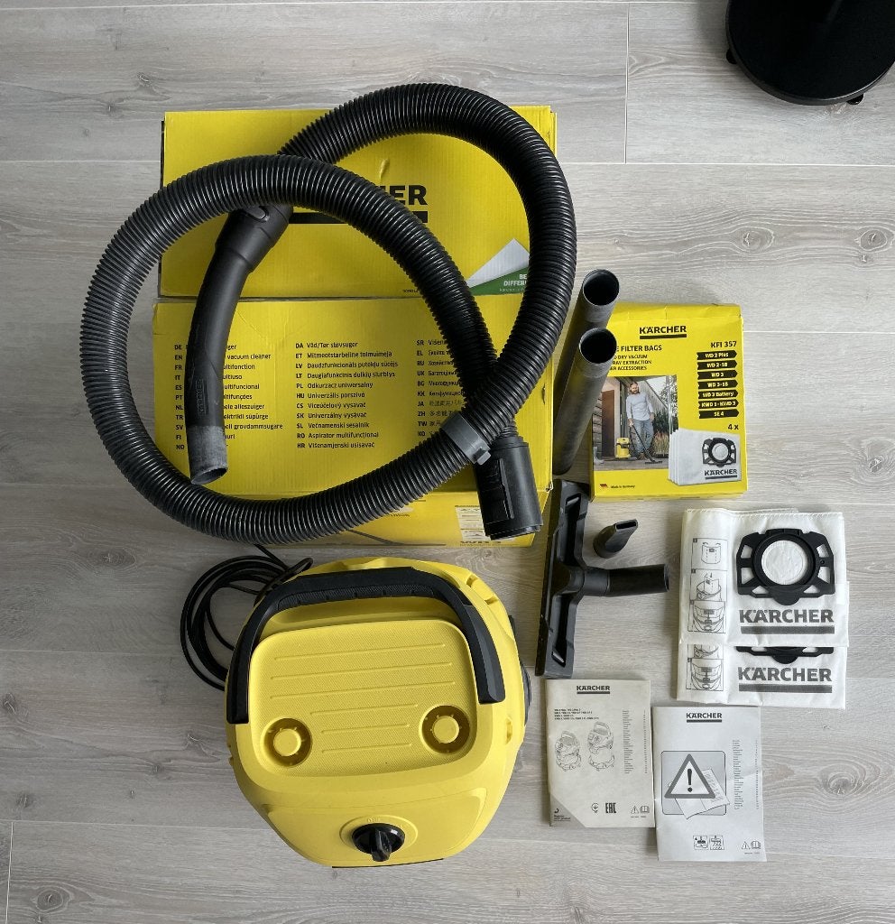 Karcher WD3 V-15/4/20 - nat- en droogzuiger, Ophalen, Gebruikt, Kärcher, Industriële stofzuiger