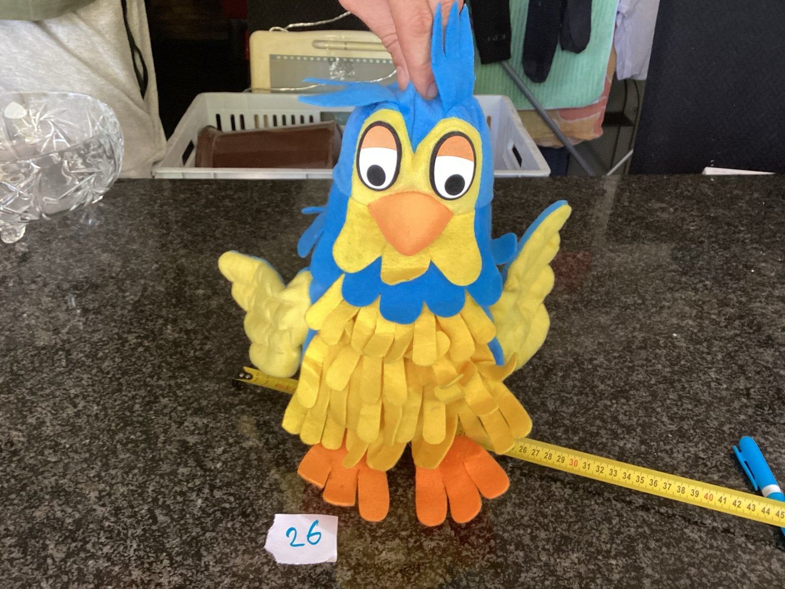 Leuke meneer de uil knuffel uit de Fabeltjeskrant, Verzamelen, Ophalen of Verzenden, Gebruikt, Vogel, Beeldje of Figuurtje