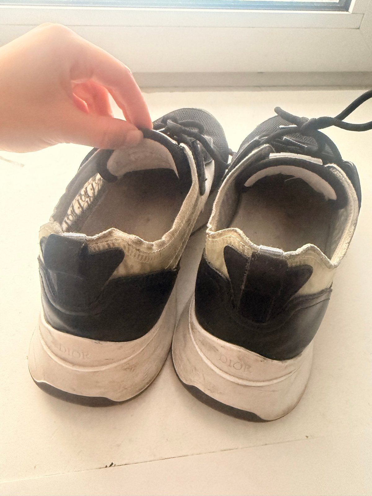Dior Sneakers - Zwart/Wit, Zwart, Ophalen of Verzenden, Sneakers of Gympen, Gedragen