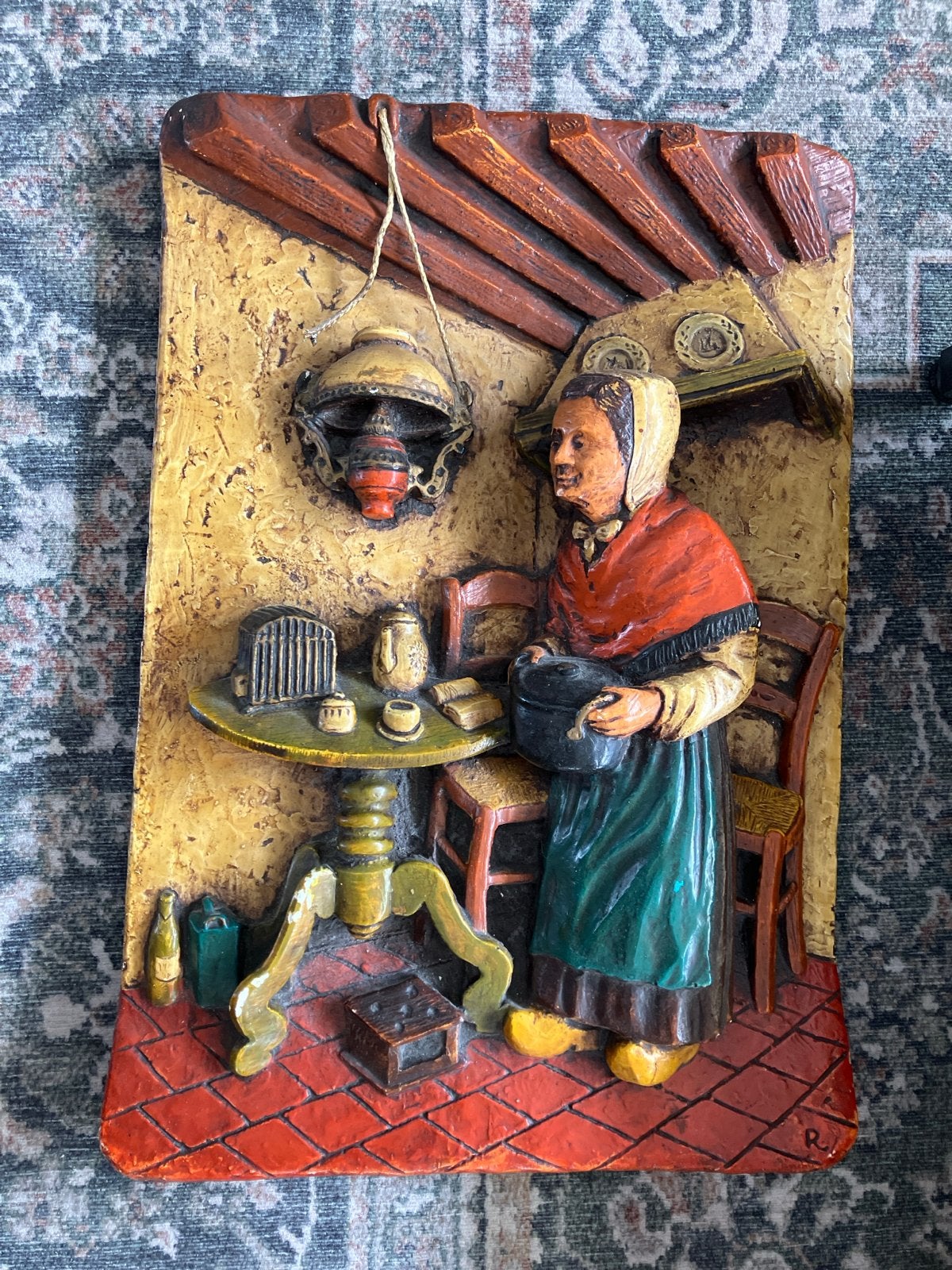 Vintage Keramiek Wanddecoratie: Kniertje. Hollandse Keuken, Ophalen of Verzenden