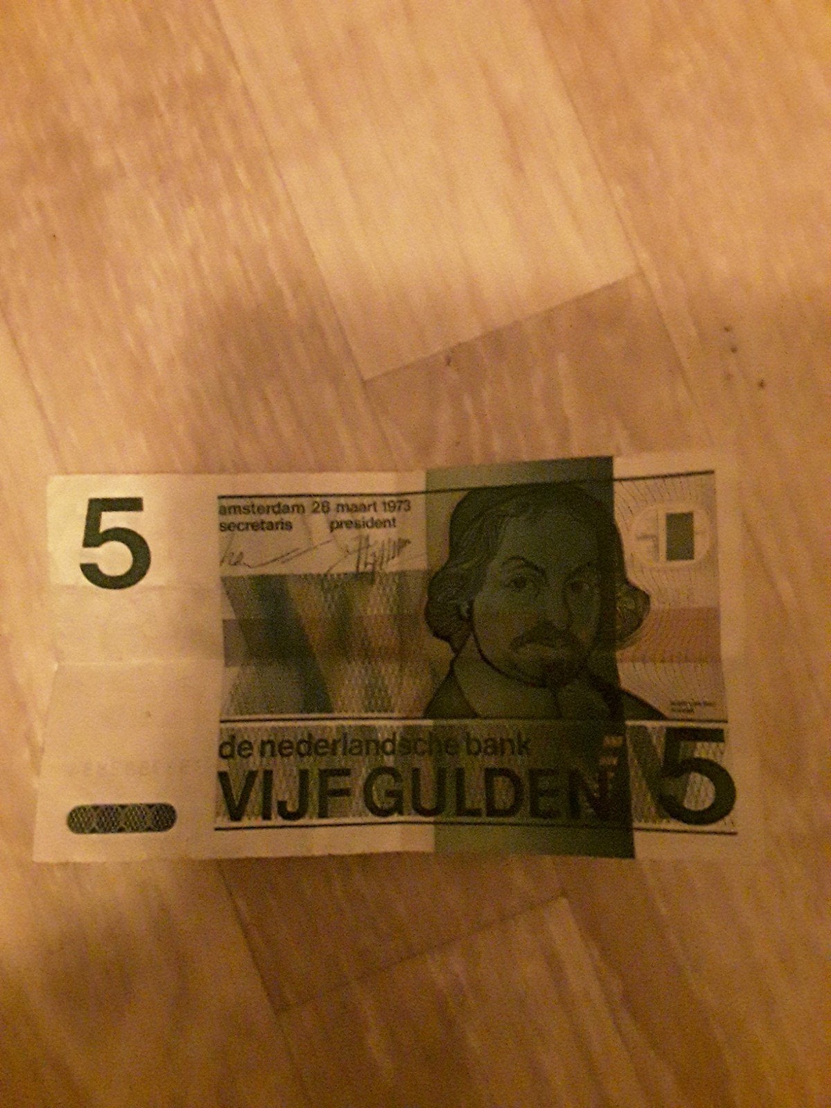 Oude briefje van 5 gulden briefje mooi interessen bellen..., Postzegels en Munten, Bankbiljetten | Nederland, Ophalen of Verzenden