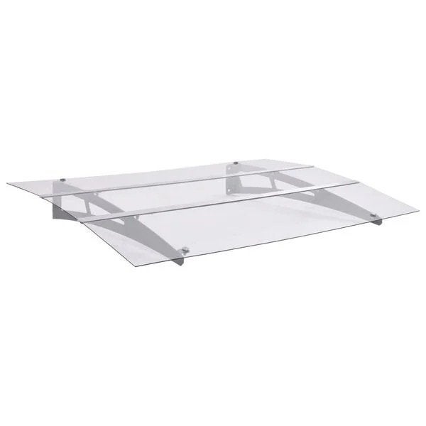 Deurluifel  polycarbonaat zilverkleurig  nieuw in doos, Doe-het-zelf en Verbouw, Ophalen, Kunststof, Nieuw, .