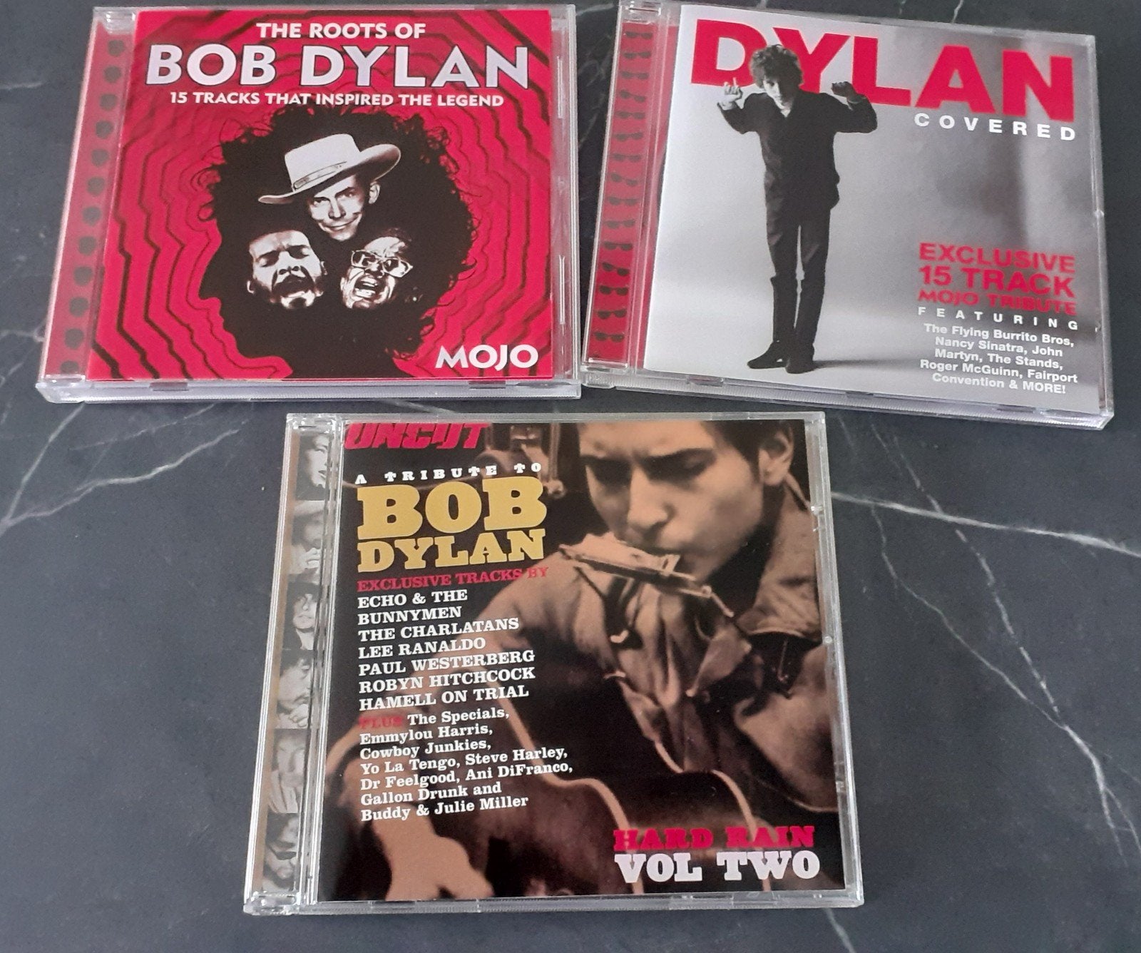 Bob Dylan Mojo/Uncut Collectie: Roots, Covered & Hard Rain V, Inclusief boekje, Singer-songwriter, Ophalen of Verzenden, Zo goed als nieuw