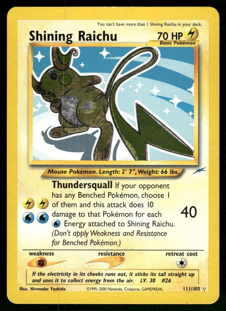 Shining Raichu 111/105 - Neo Destiny (NM), Verzenden, Gebruikt