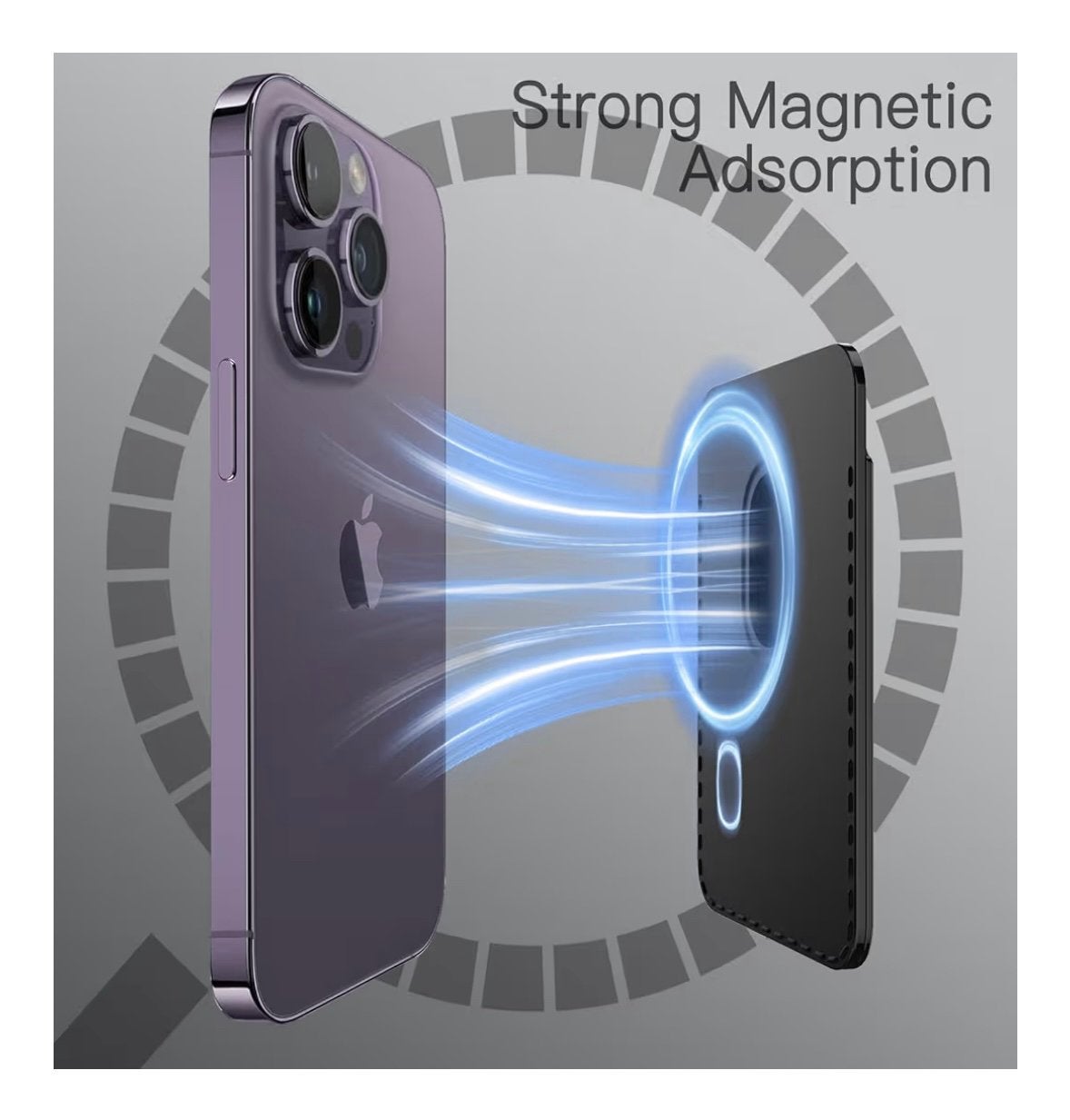 2x MagSafe Kaarthouder voor iPhone - Zwart, Zwart, MagSafe, Kaarthouder, Overige merken