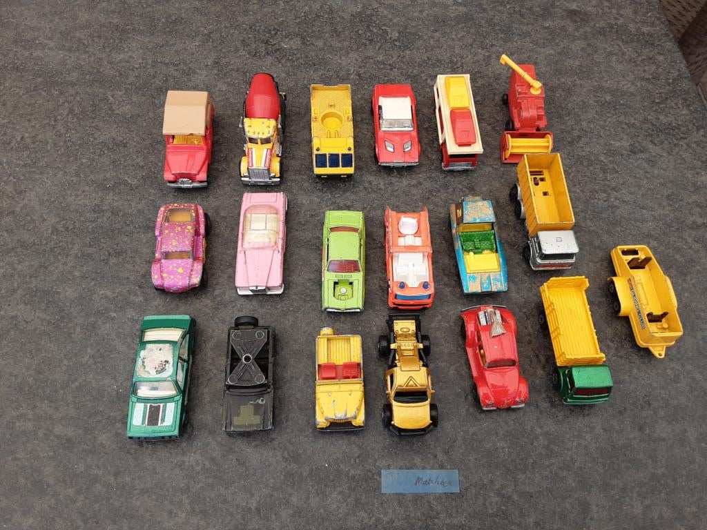 Partijtje modelauto's  MATCHBOX, Ophalen of Verzenden, Gebruikt, Auto, Matchbox