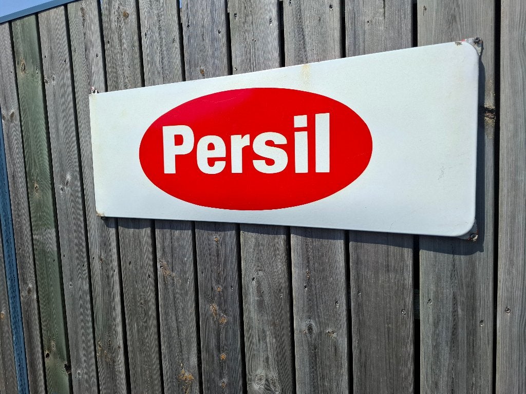 oud emaillen Persil reclamebord, Verzamelen, Ophalen of Verzenden, Gebruikt, Reclamebord