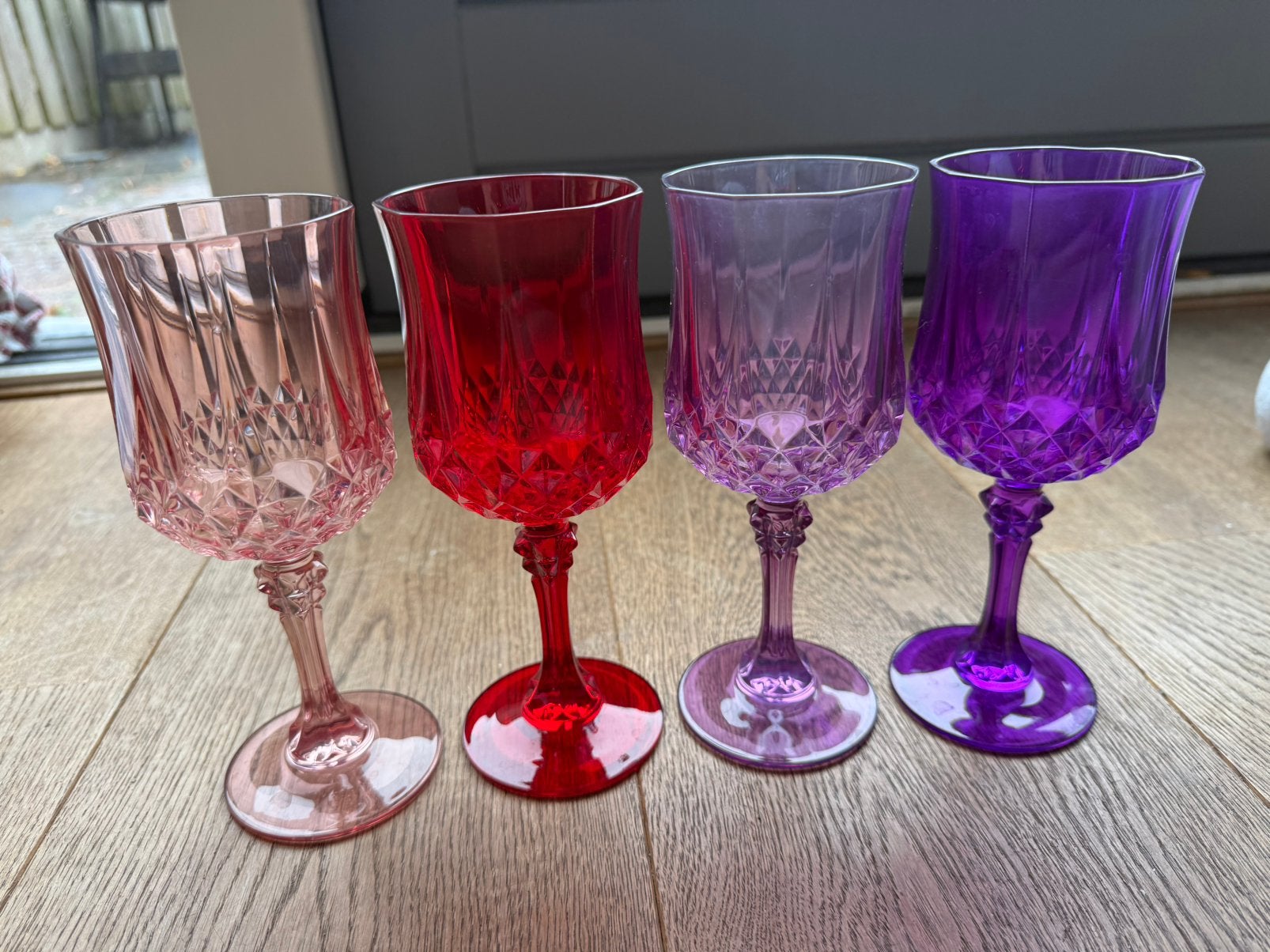 Vintage Cristal d’Arques Longchamp wijnglazen, Ophalen of Verzenden, Zo goed als nieuw, Overige typen