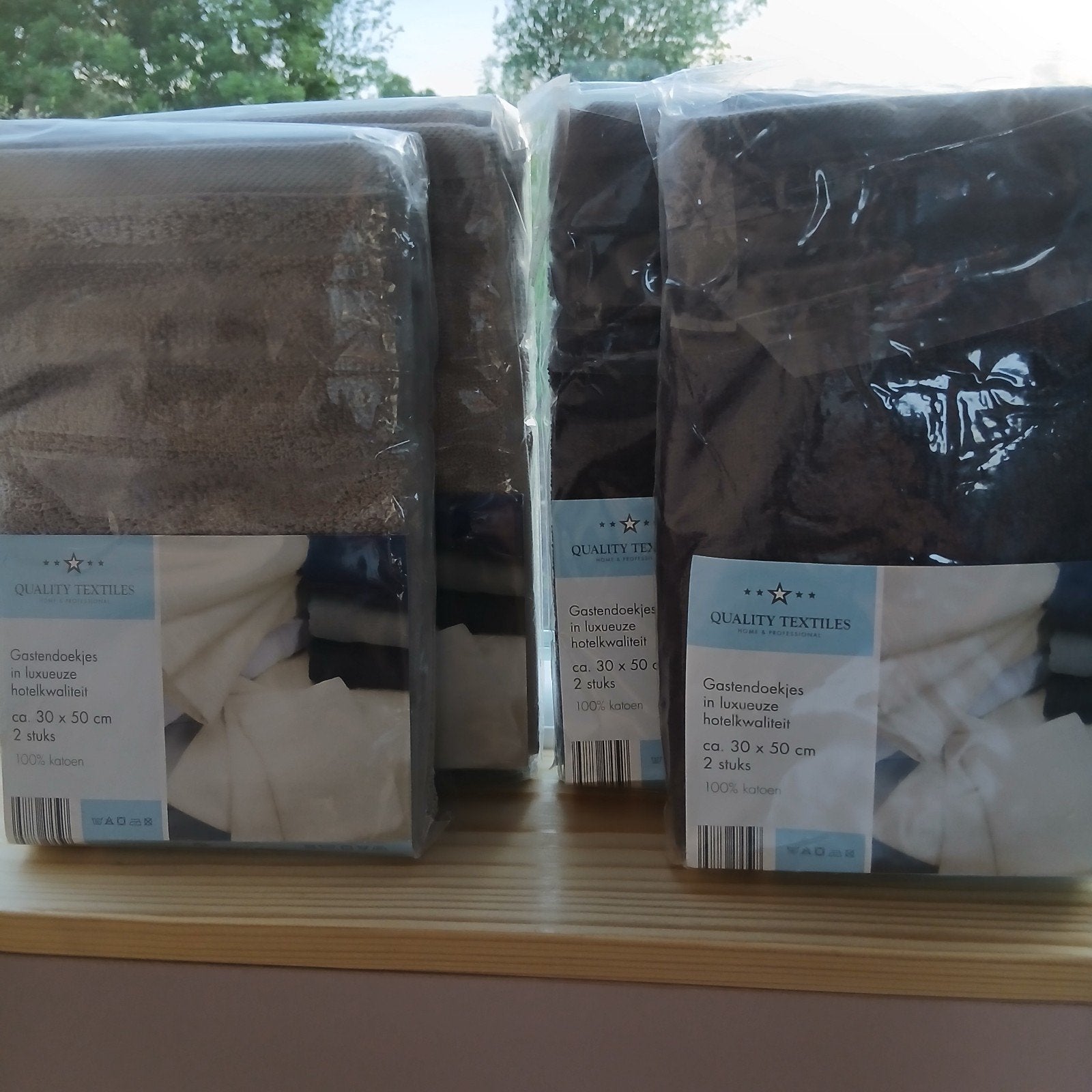 Nieuwe gastendoekjes van hotelkwaliteit (8 stuks), Ophalen of Verzenden, Nieuw, Grijs