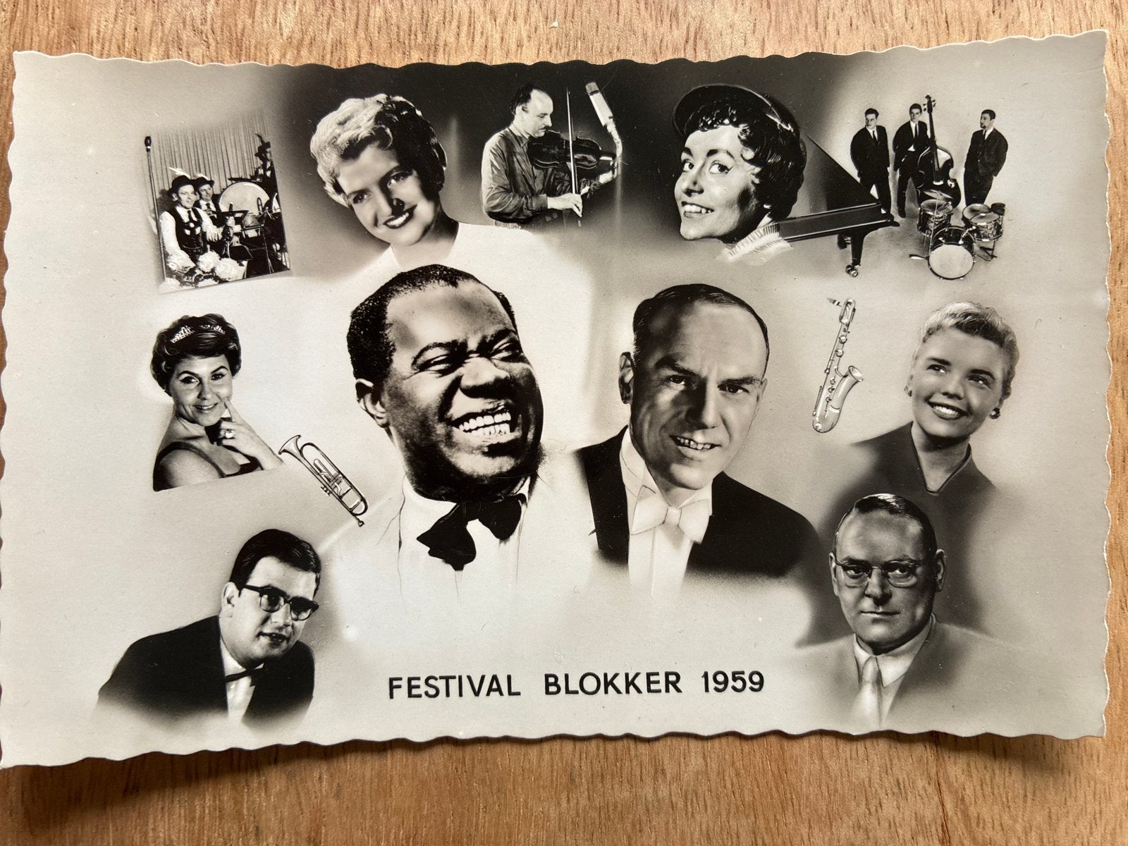 Ansichtkaart Festival Blokker 1959 met handtekeningen, Verzamelen, Ophalen of Verzenden, 1940 tot 1960, Ongelopen