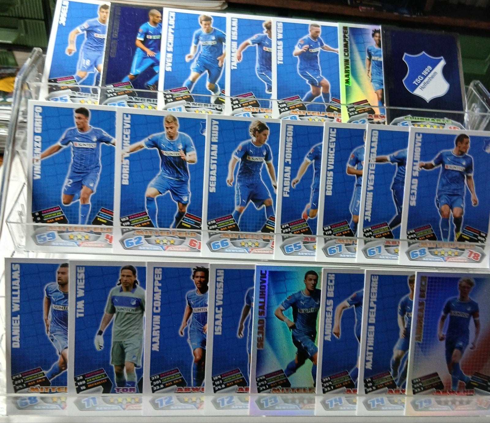 Voetbalplaatjes TSG 1899 Hoffenheim - Diverse Spelers, Ophalen of Verzenden