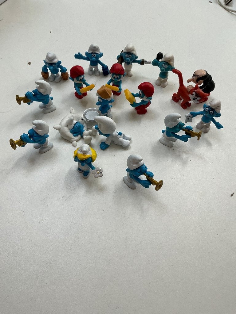 Set smurfen Peyo, Ophalen of Verzenden, Gebruikt, Verschillende Smurfen, Poppetje, Figuurtje of Knuffel