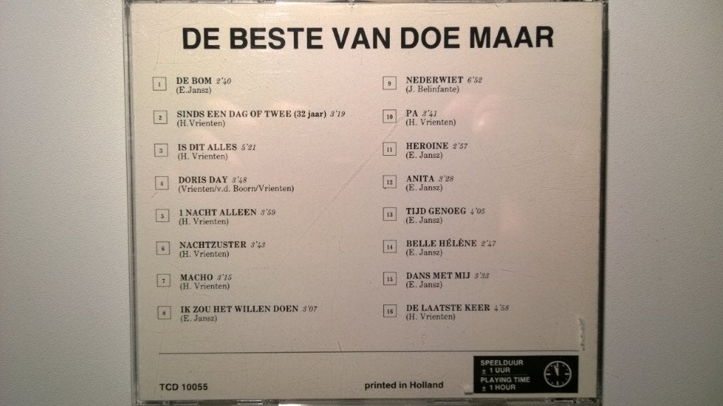 Doe Maar - De Beste Van Doe Maar, Ophalen of Verzenden, Zo goed als nieuw, Pop, Album