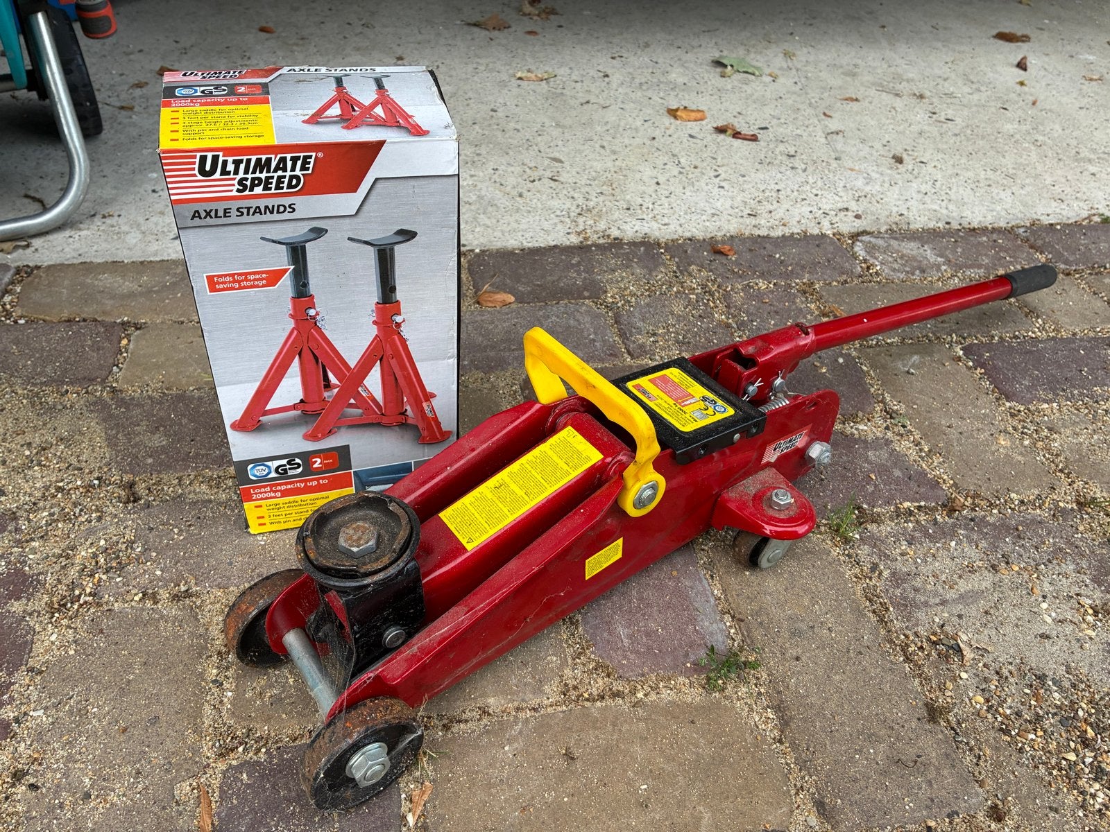 Ultimate Speed Garagekrik en Assteunen set, Auto diversen, Ophalen, Gebruikt, Hydraulisch, Garagekrik