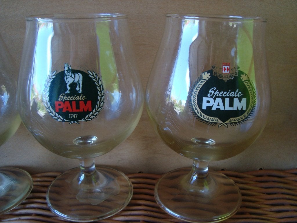 2 palm glazen, Verzamelen, Ophalen of Verzenden, Zo goed als nieuw, Glas of Glazen, Palm
