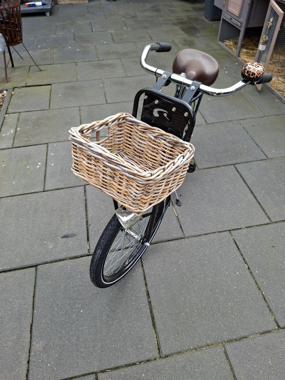 zwarte meisjesfiets 20 inch, Ophalen, Gebruikt, Fietsmand