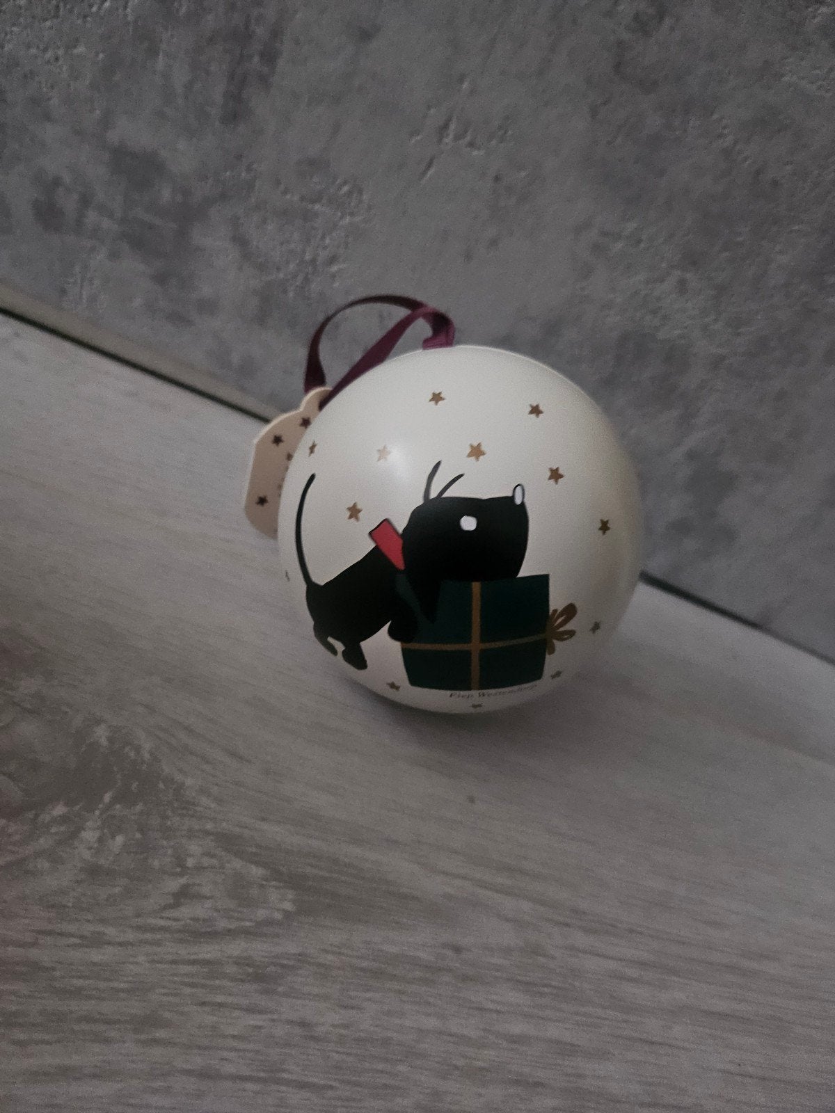 takkie en siepie kerstbal met bruisballen, Diversen, Ophalen of Verzenden, Nieuw