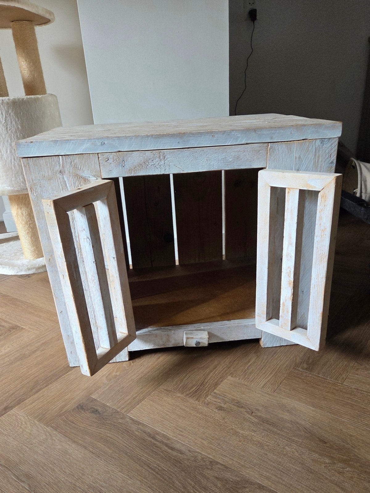 hondenbench white wash, Dieren en Toebehoren, Ophalen, Zo goed als nieuw