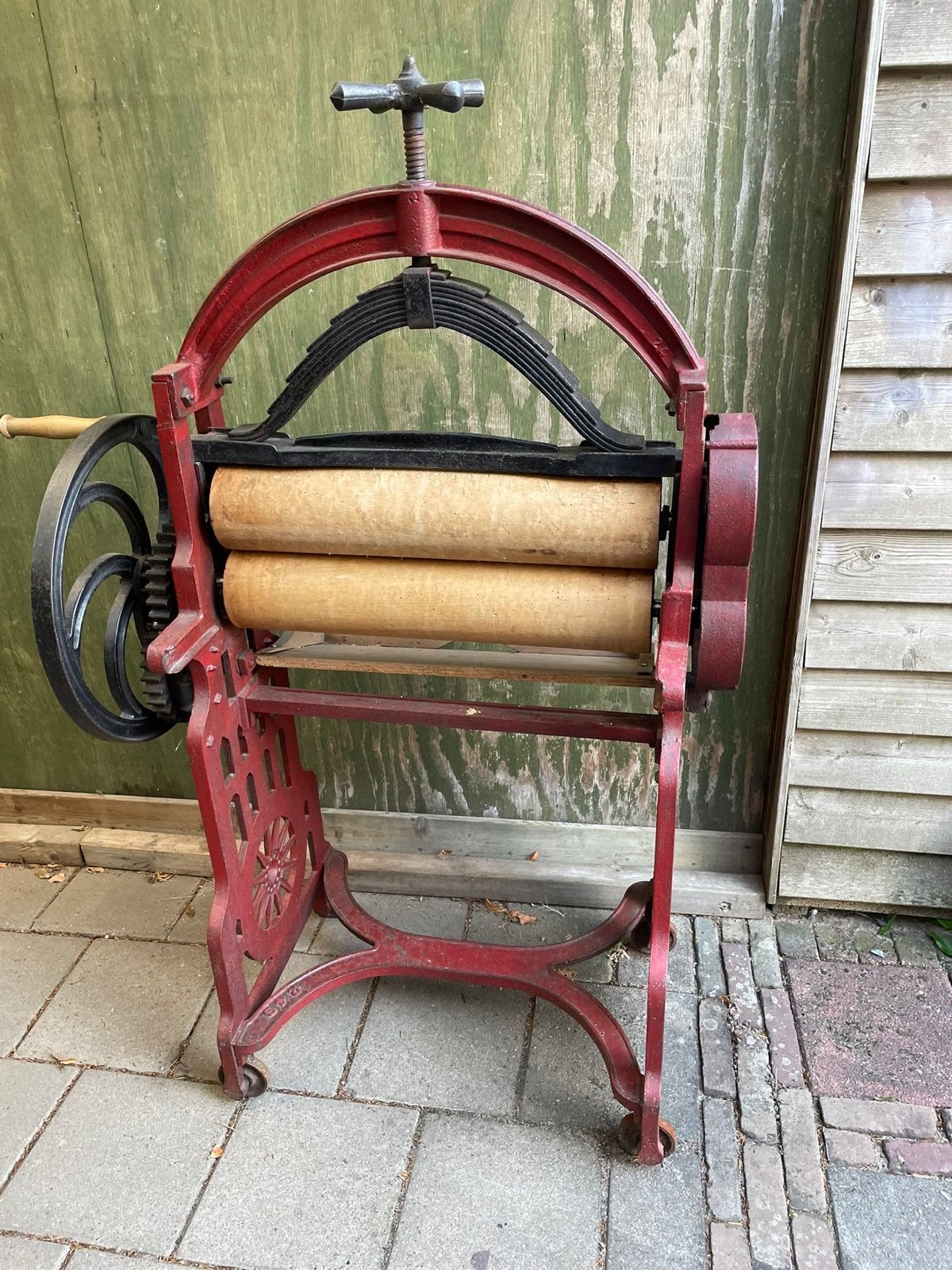 Antieke Mangel - Vintage Waspers voor Decoratie, 1200 tot 1600 toeren, Gebruikt, Ophalen of Verzenden, X
