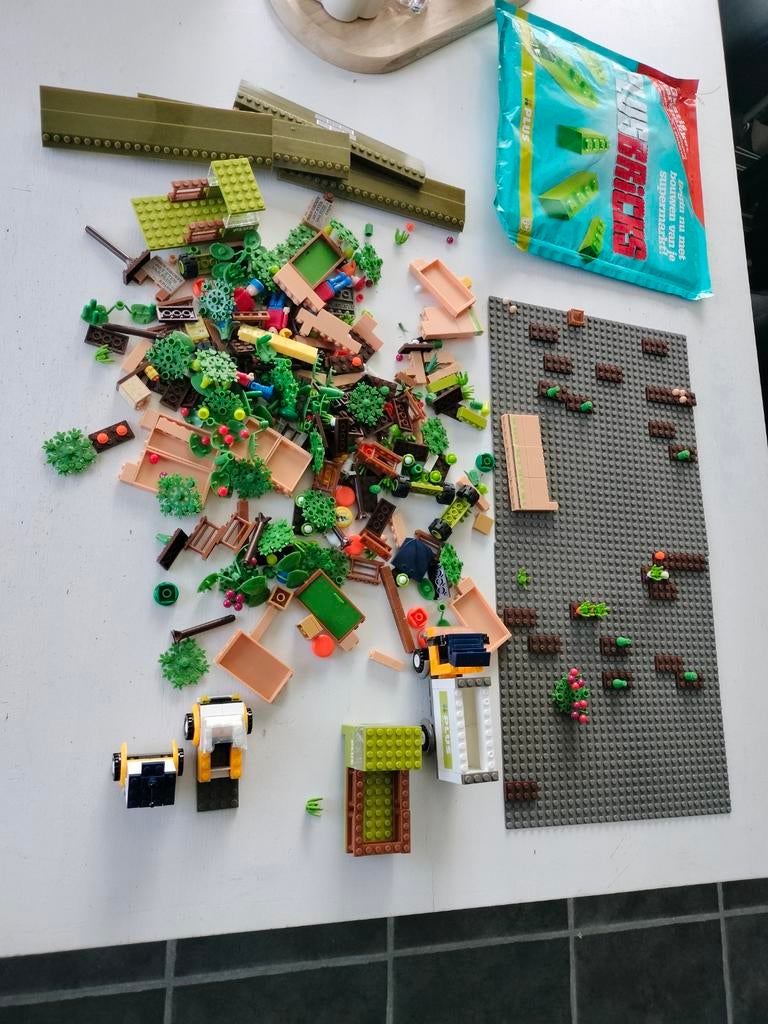 Bouwstenen ("lego") van een plus spaaractie, Ophalen