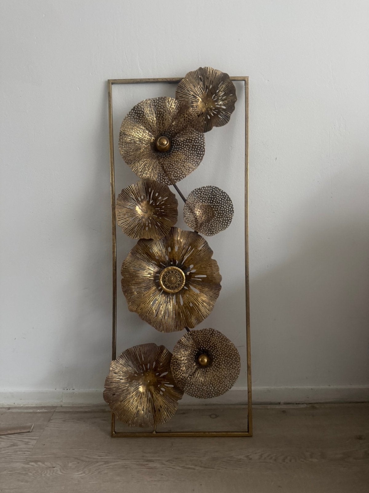 Goedkleurige metalen wanddecoratie, Ophalen, Zo goed als nieuw