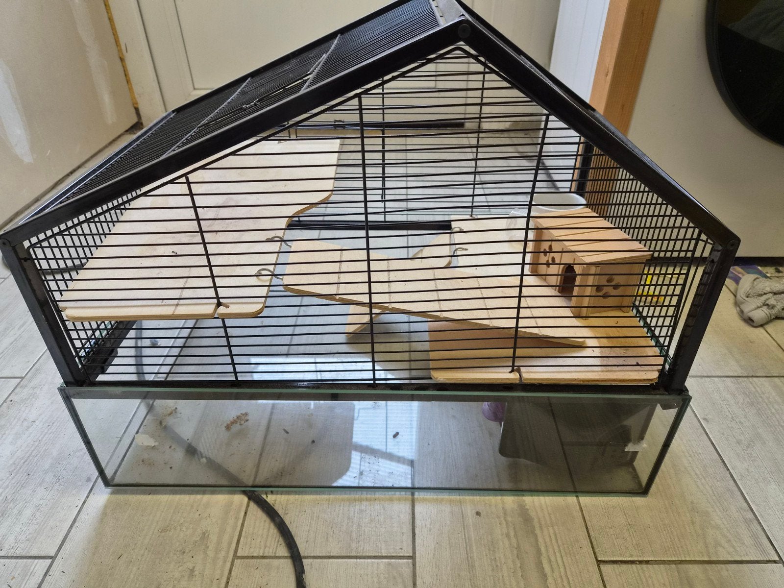 te koop hamsterhok, Minder dan 75 cm, Zo goed als nieuw, Hok, Ophalen