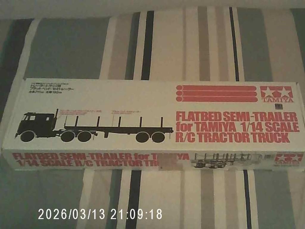 TAMIYA FLATBED TRAILER, Hobby en Vrije tijd, Modelbouw | Radiografisch | Auto's, Ophalen, Nieuw, Schaal 1:14, Onderdeel
