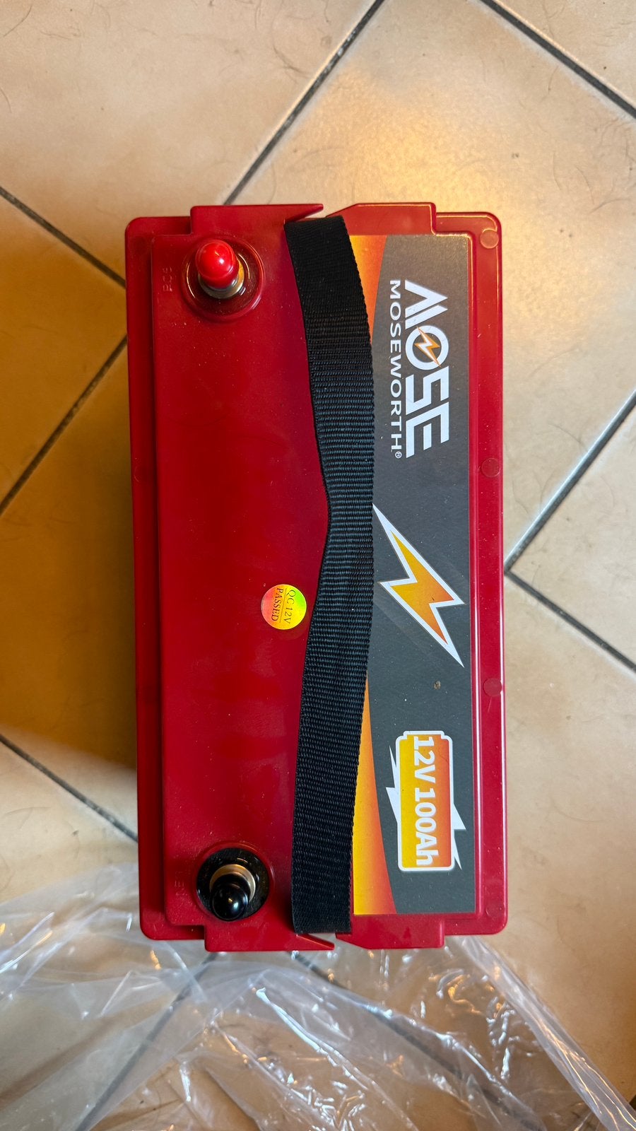 lifepo4 lithium battery 100Ah, Ophalen, Zo goed als nieuw