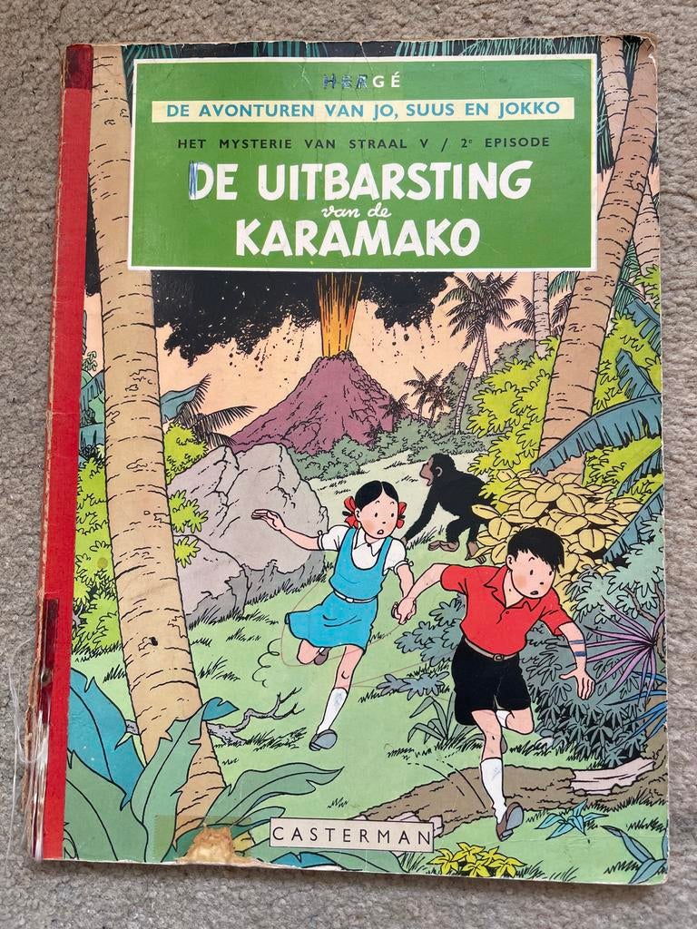 De Uitbarsting van de Karamako - Jo, Suus en Jokko, Eén stripboek, Ophalen of Verzenden, Gelezen