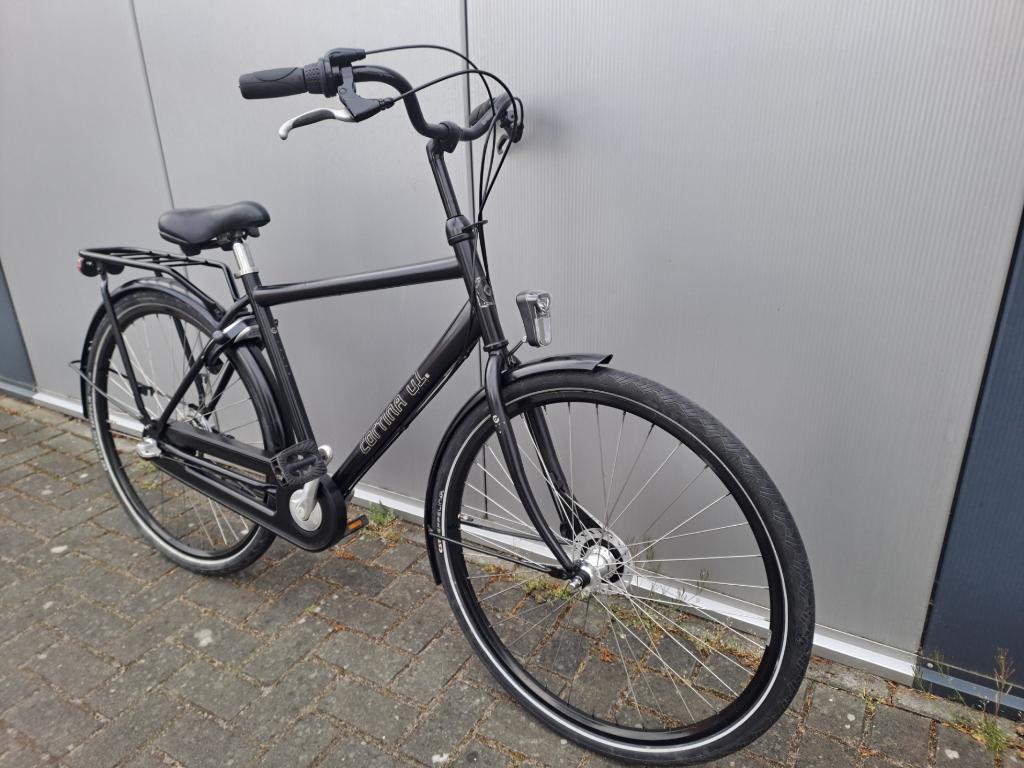 28 inch Cortina(U1) jongens fiets /50cm, Versnellingen, Zo goed als nieuw, Cortina U1, Trommelrem