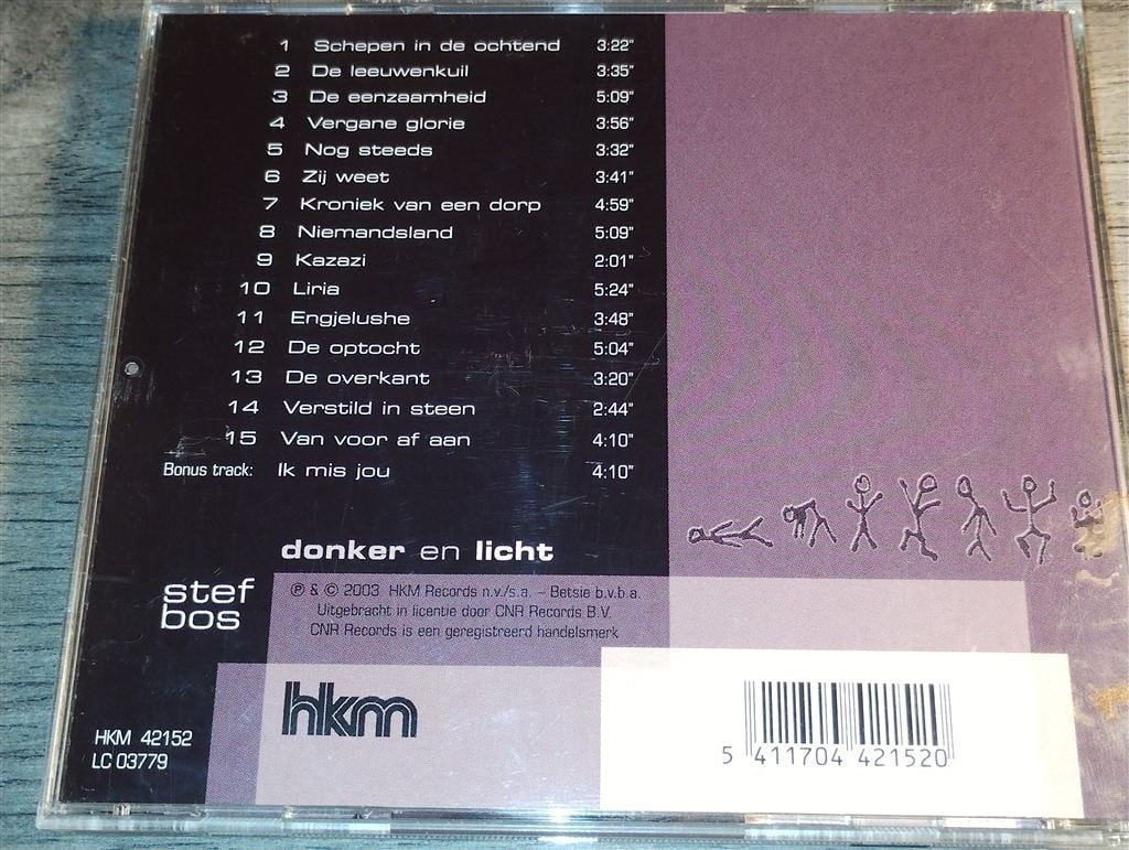 Stef Bos - Donker En Licht, Ophalen of Verzenden, Zo goed als nieuw, Levenslied of Smartlap