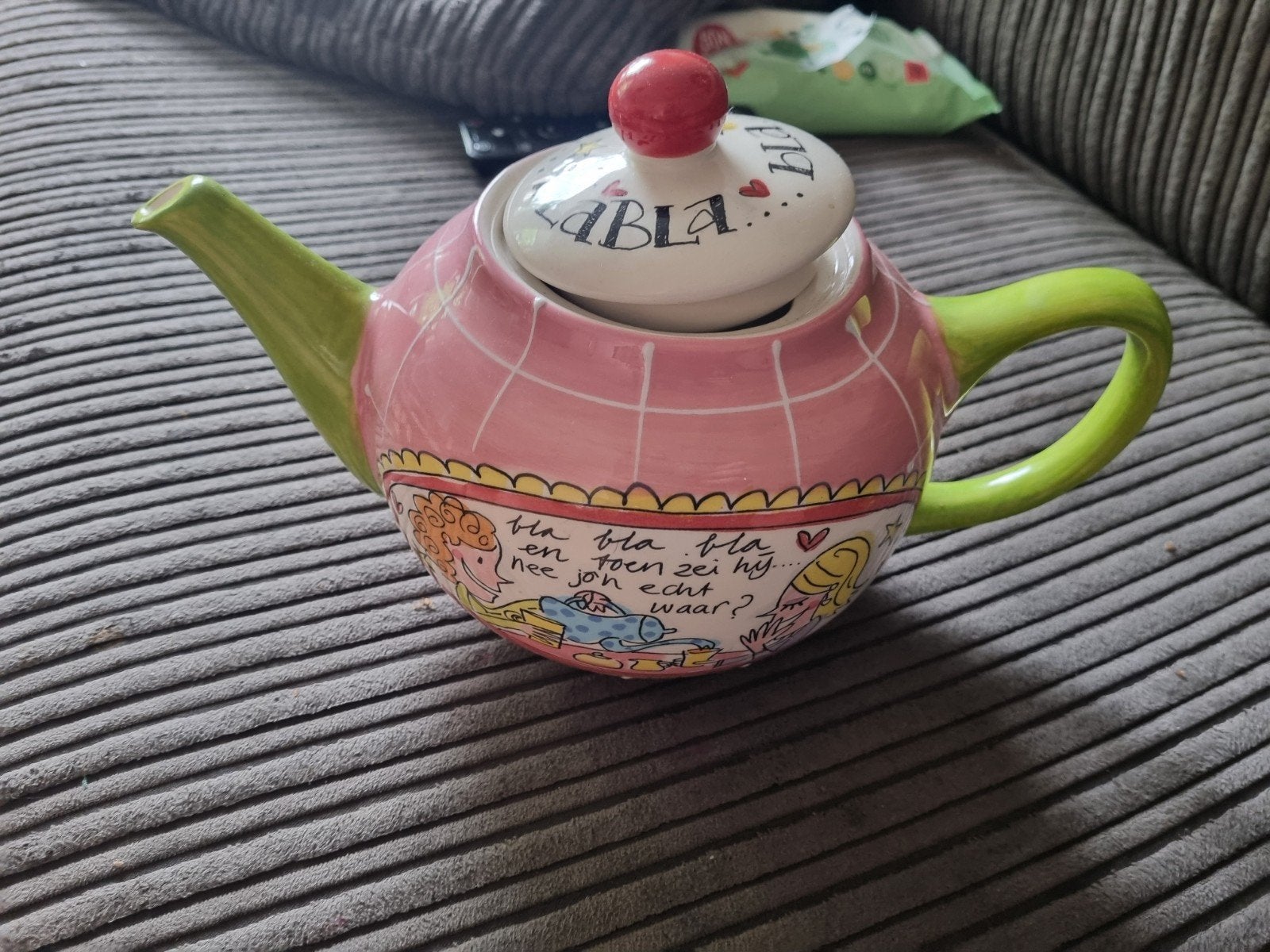 Blond Amsterdam theepot Zo goed als nieuw, Theepot/fluitketel, Ophalen of Verzenden, Zo goed als nieuw, Steen/keramiek