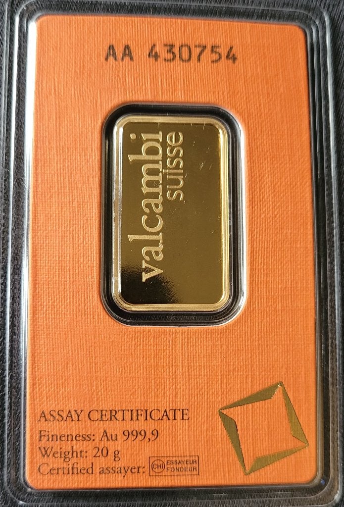 20 gram goudbaar met certificaat en 1 oz gouden munten, Ophalen of Verzenden, Goud