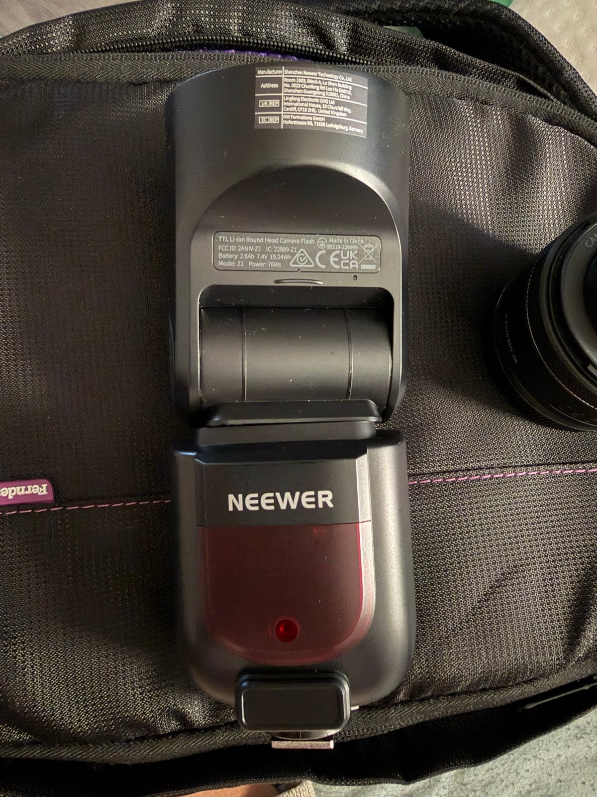 Neewer TTL Li-ion Ronde Kop Camera Flitser voor Canon, Canon, Externe flitser, Zo goed als nieuw, Draadloos