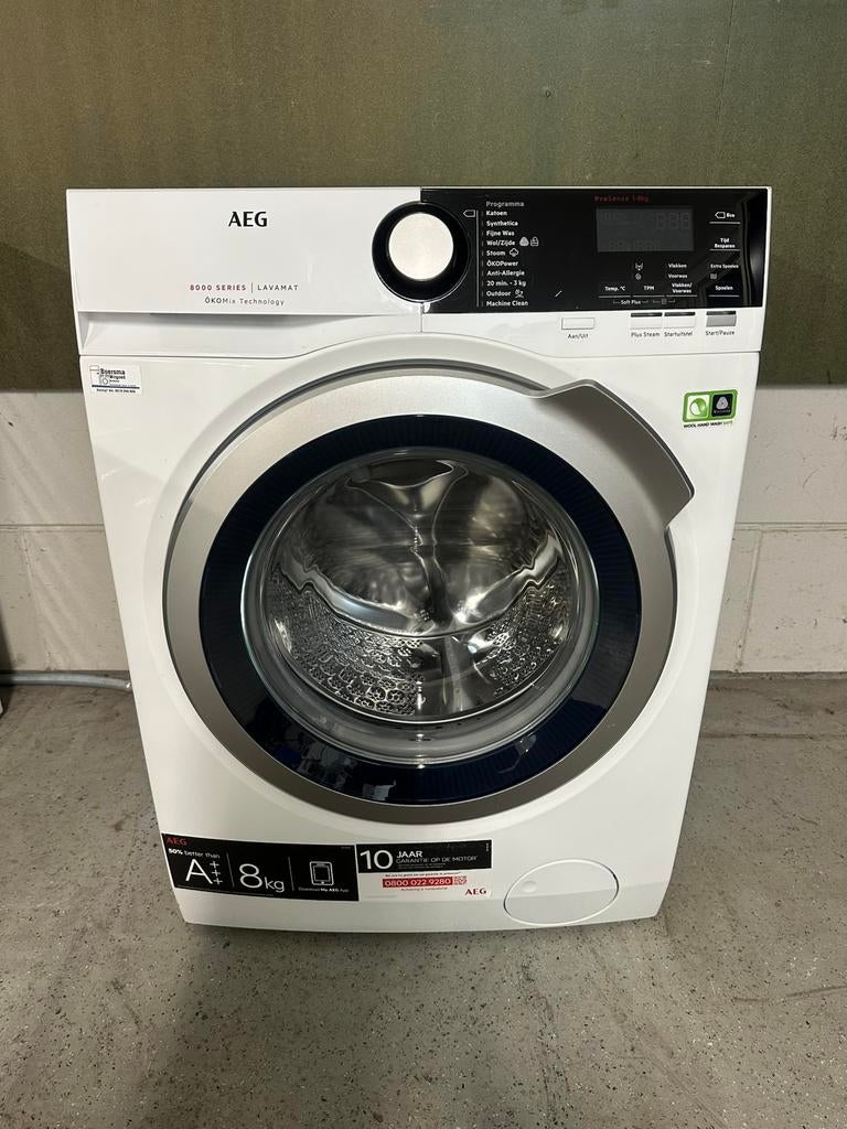 Nette Aeg 8000 serie wasmachine 8Kg Garantie, 1200 tot 1600 toeren, 8 tot 10 kg, Ophalen of Verzenden, Zo goed als nieuw