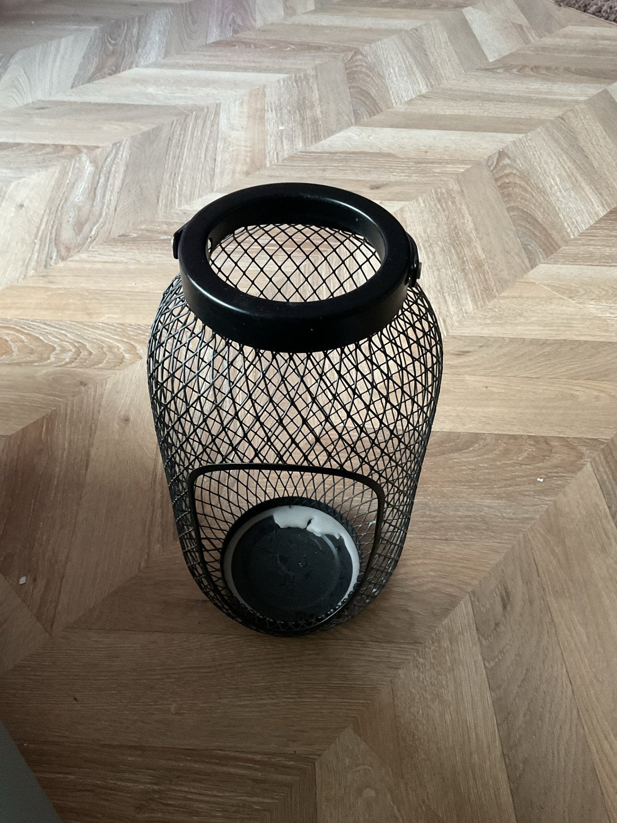 IKEA Toppig Lantaarn Zwart Metaal, Ophalen, Gebruikt, Lantaarn, Zwart