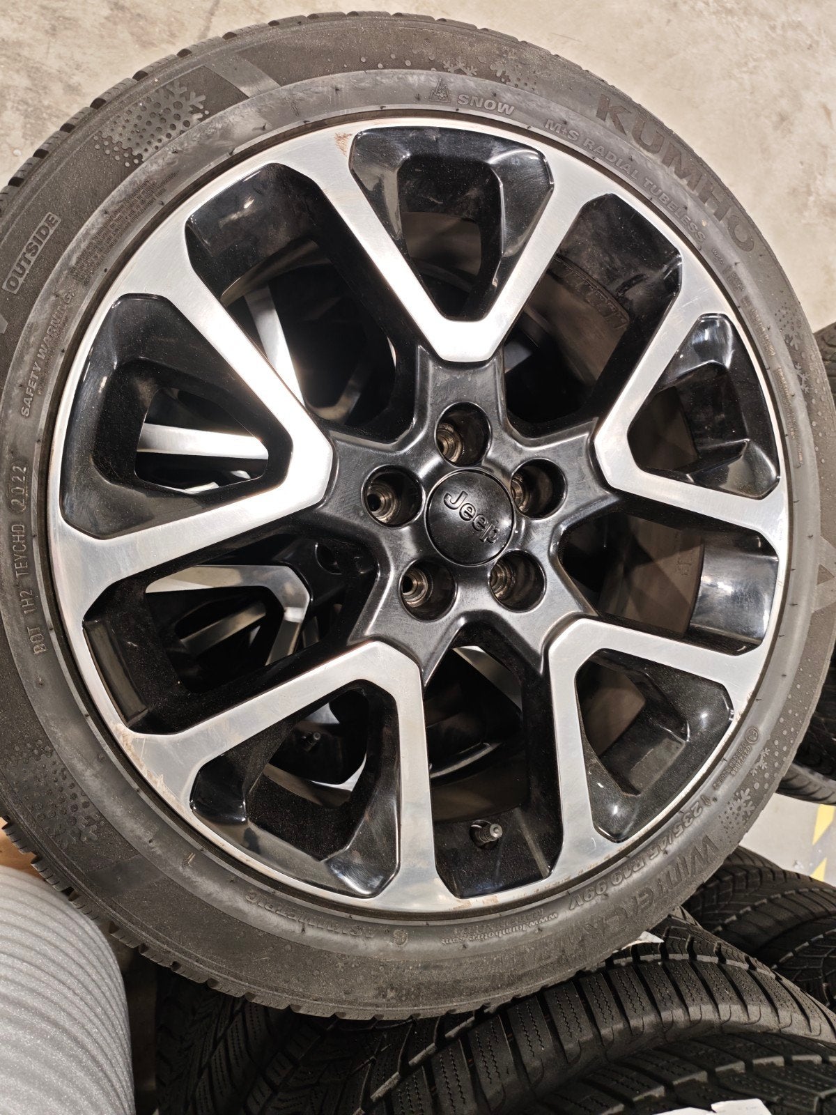 org. 19" WINTER Jeep Compass Renegade velgen, Auto-onderdelen, 19 inch, Gebruikt, Jeep, Banden en Velgen