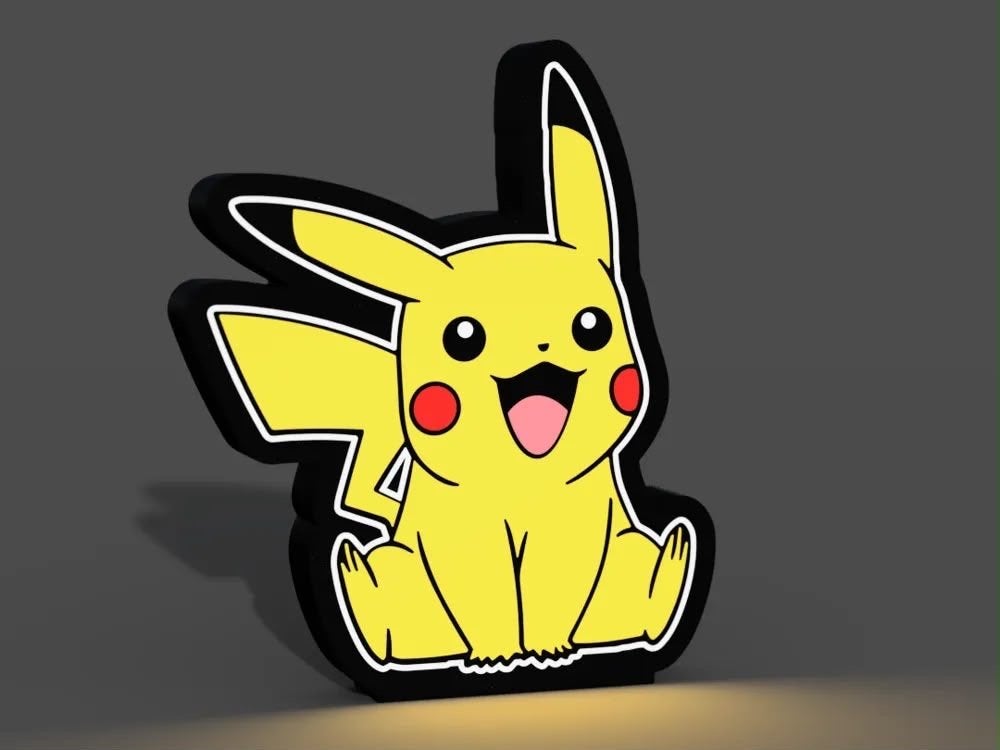 Leuke Pikachu LED-lamp - Perfect voor elke Pokémon fan!, Ophalen of Verzenden, Nieuw, Jongen of Meisje