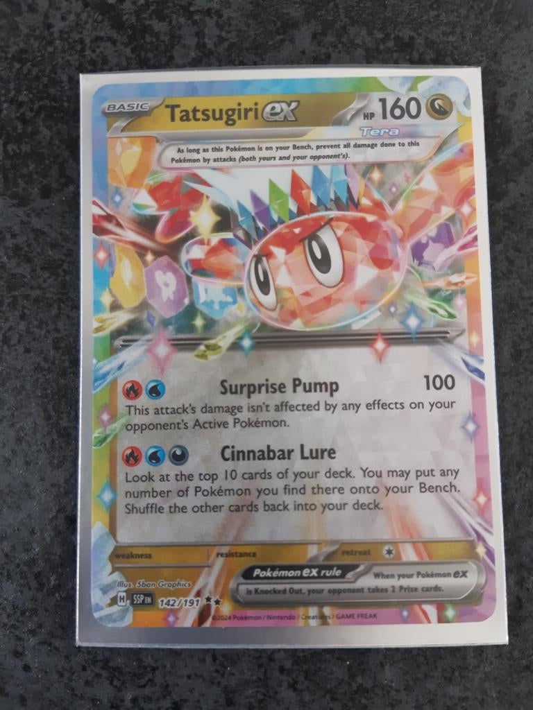 Tatsugiri ex Pokémon kaart (Foil) - NIEUW, Ophalen, Zo goed als nieuw, Losse kaart, Foil