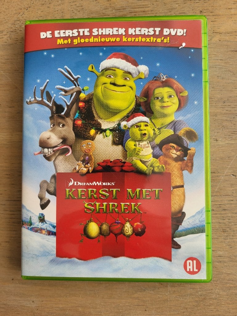 Kerst met Shrek DVD - De Eerste Shrek Kerst DVD!, Nederlands, Tekenfilm, Ophalen of Verzenden, Zo goed als nieuw