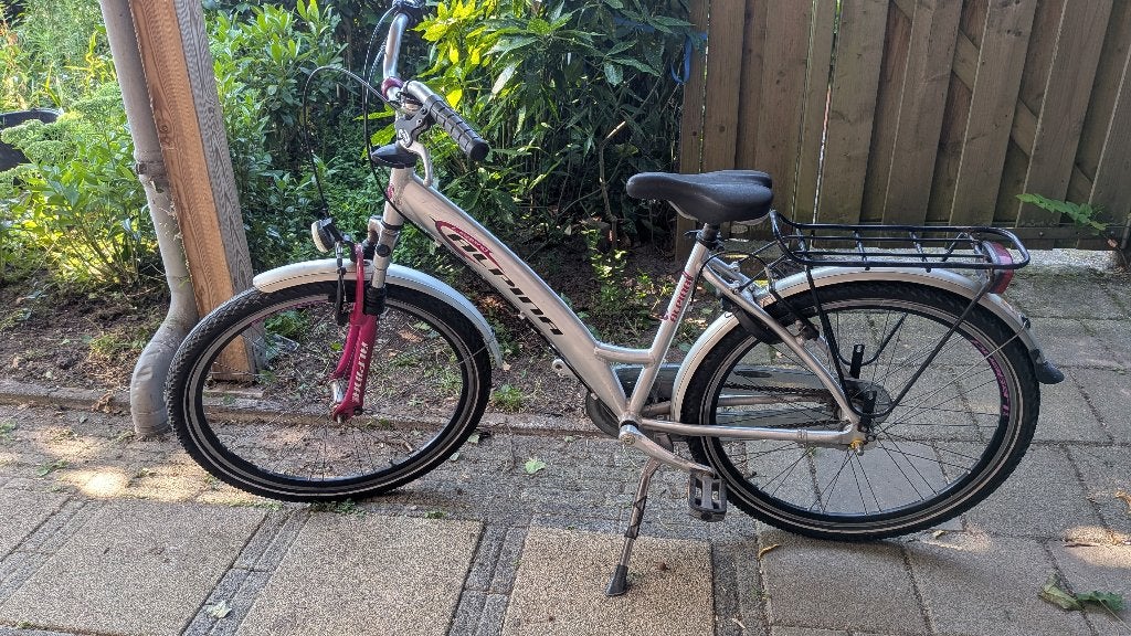 Aluminium meisjes fiets, Gebruikt, ALPINA, Velgrem, Versnellingen