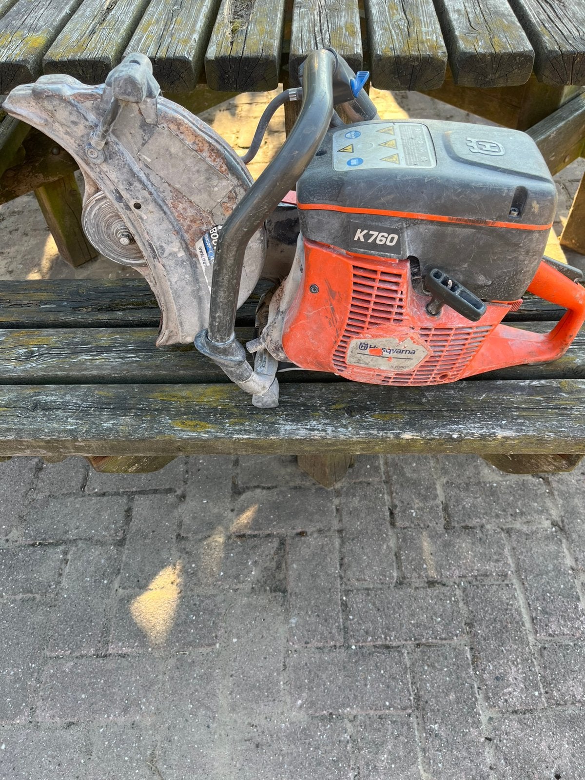 Husqvarna K760 bandenzaag, Ophalen, Zo goed als nieuw