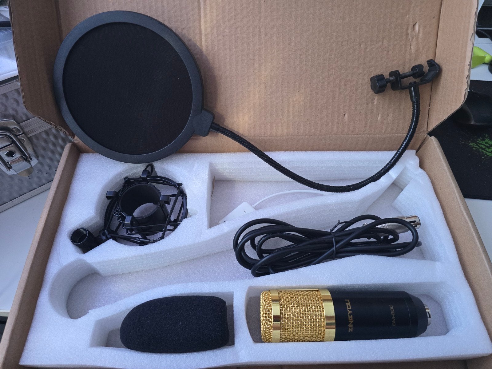 Zingyou Condensator Microfoon - Getest en Werkt, Muziek en Instrumenten, Microfoons, Ophalen of Verzenden