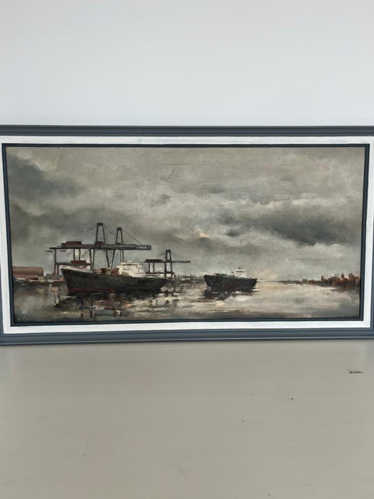 Havengezicht Rotterdam, Ophalen of Verzenden