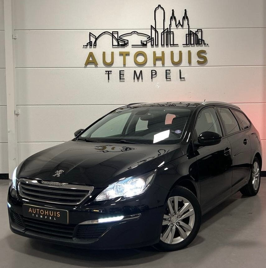 Peugeot 308 SW 1.2 e-THP Allure Nap Airco Cruise Pano Climat, Auto's, Peugeot, Stof, Gebruikt, 1199 cc, Zwart