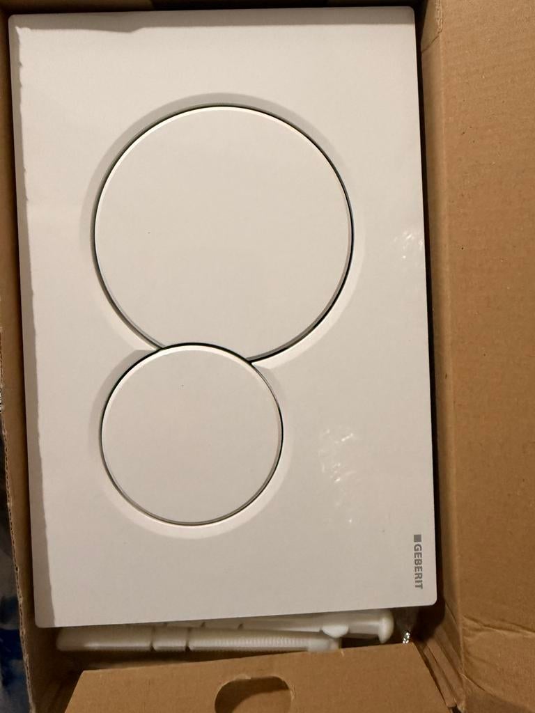 Geberit Sigma 01 Bedieningsplaat Frontbediening Wit, Doe-het-zelf en Verbouw, Sanitair, Ophalen, Nieuw, Toilet
