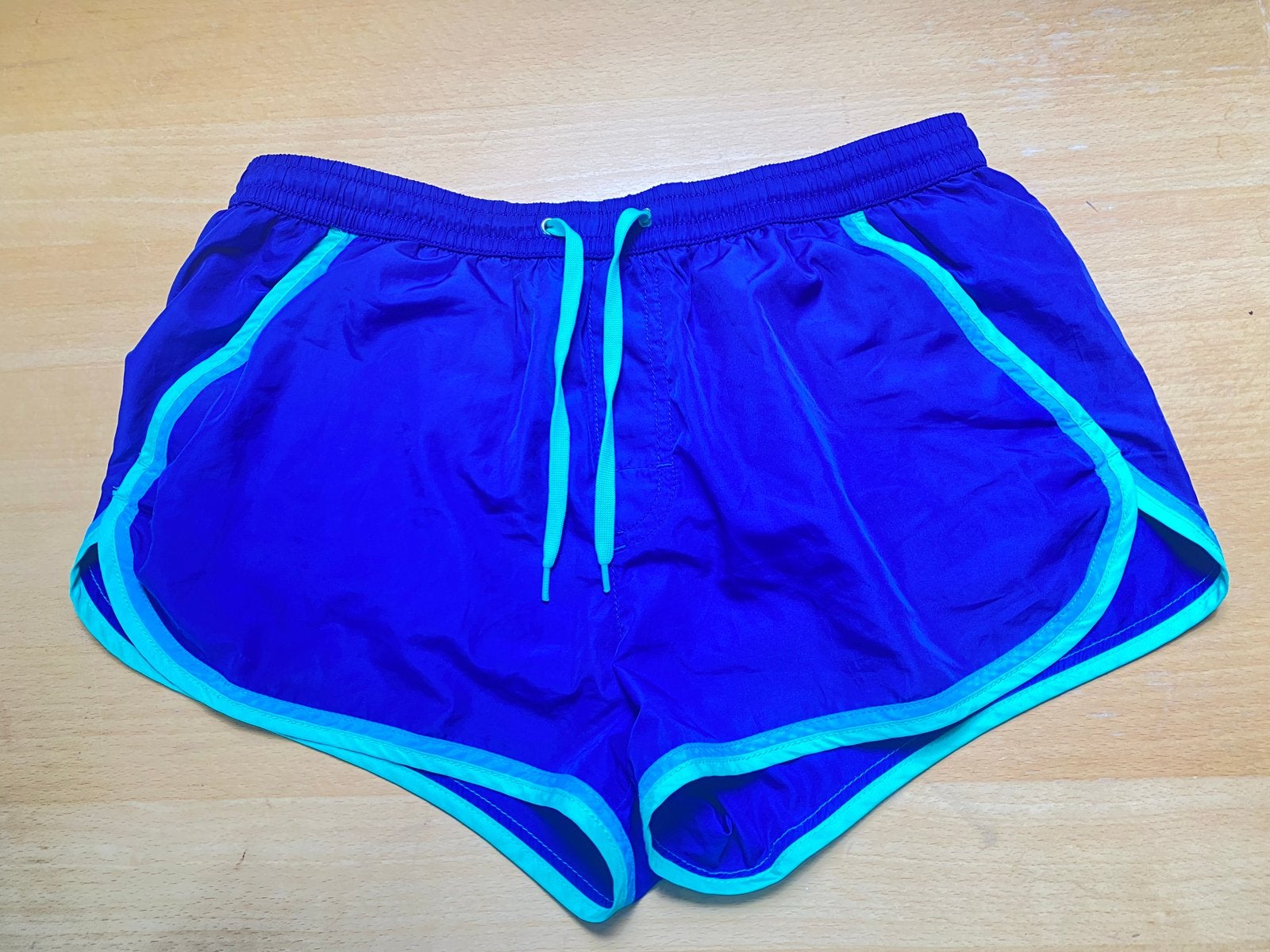 Kobaltblauwe zwem-/loopbroek met mesh binnenbroek - Maat M, Nieuw, Hardlopen of Fietsen, Verzenden, Maat 48/50 (M)